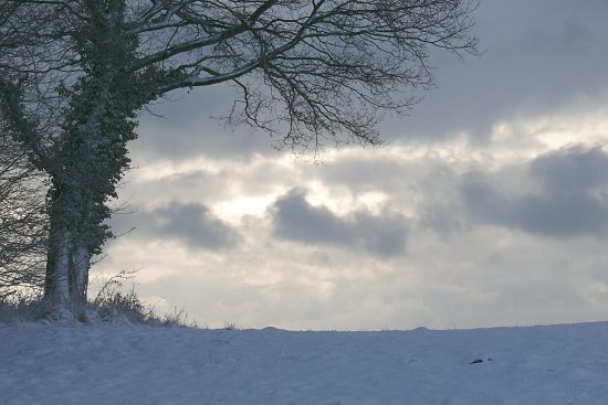 Schneewolken, Euskirchen-Kirchheim, Naherholungsgebiet Steinbachtalsperre
