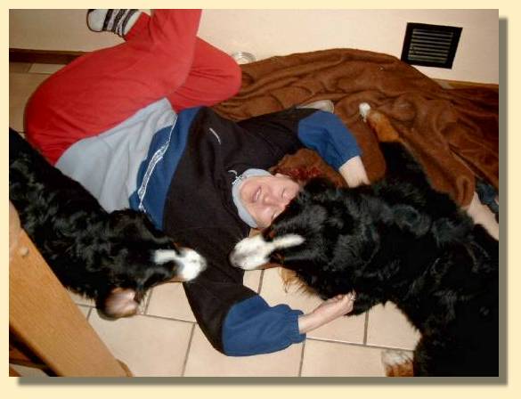 Aga mit Domino und Ginja