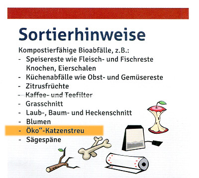 Sortierhinweise "Biotonne"