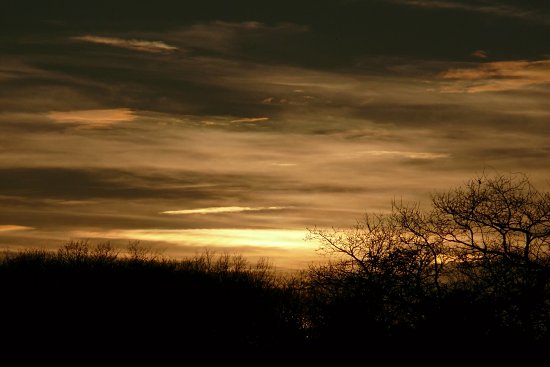Abendhimmel an der Steinbachtalsperre