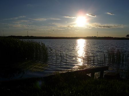 Sonnenuntergang an der Swinemndung