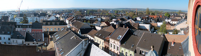 Blick von Turm des Alten Rathauses Euskirchen