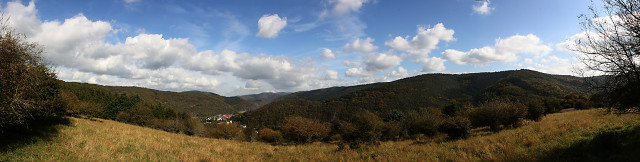 Blick vom Hockerts Kreuz Richtung Hönningen