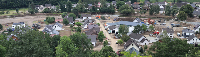 Insul nach der Katastrophe von oben.