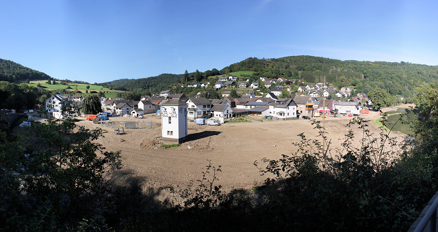 Schuld, Ortsteil Deistig nach den Aufräumarbeiten.