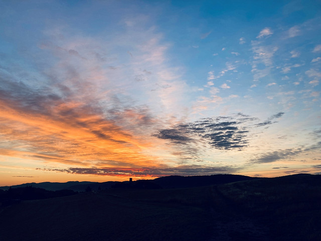 Sonnenaufgang auf der Sierscheider Dümpelhardt Augusti 2026